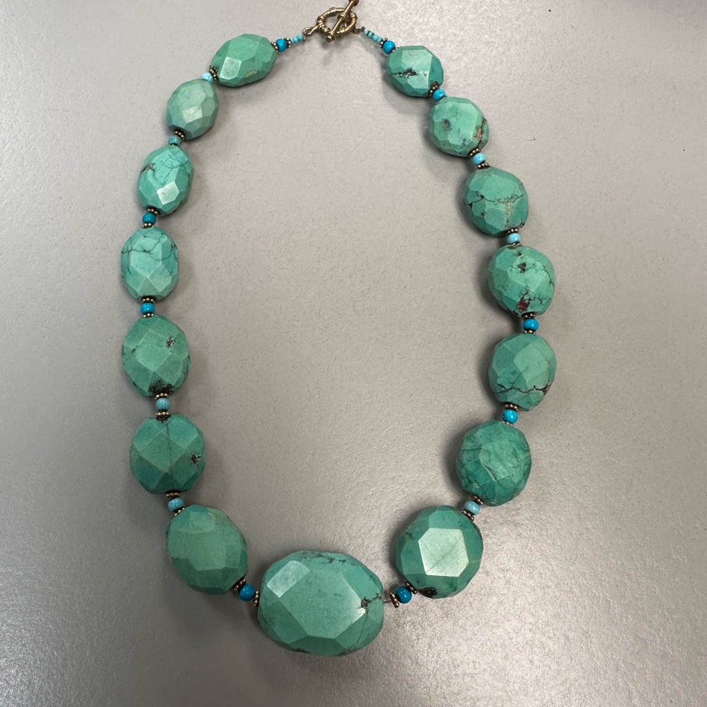 Vintage Sleeping Beauty Turquoise Necklace